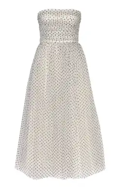 Zimmermann Tulle Midi Dress White/Black Dot Size 1 / AU 10 for rent on The Volte - image 3