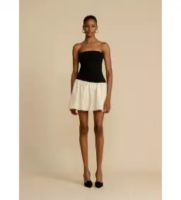 Arcina Ori Celine Mini Dress Black/White Size S/Au 8 for rent on The Volte - image 1