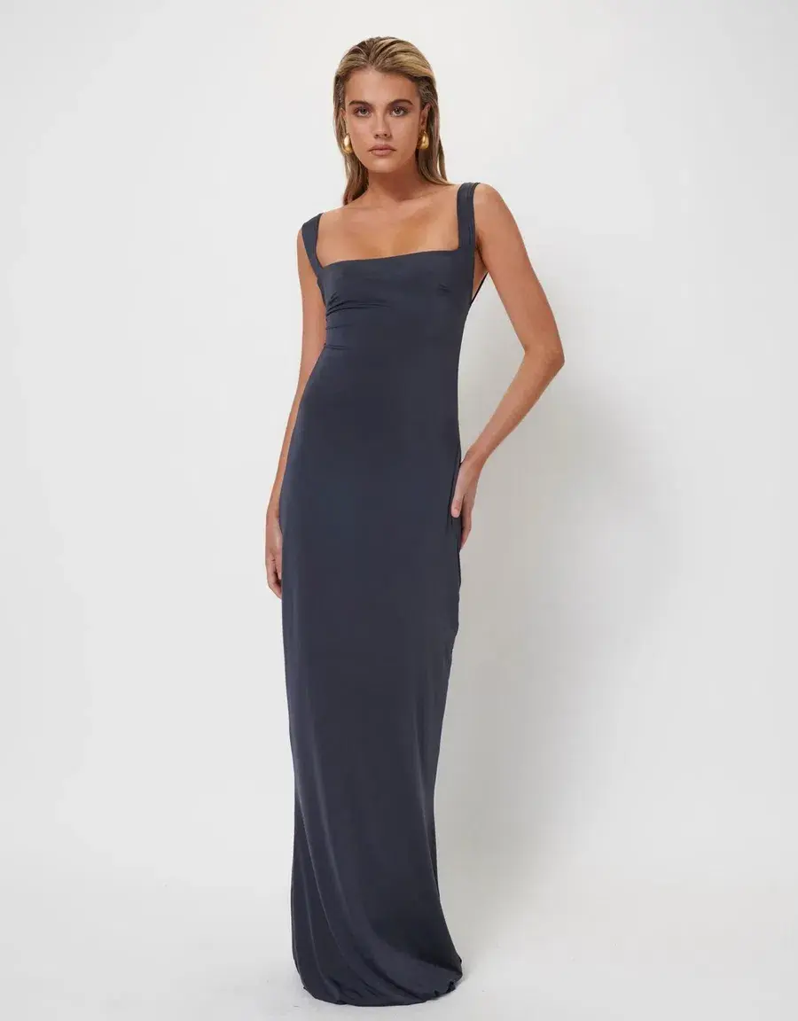 Effie Kats Helena Gown Thunder Size XS /Au 6 for rent on The Volte - main image