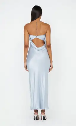 Bec and Bridge Moon Dance Strapless Maxi Dress Dusty Blue Size 10 for rent on The Volte - image 2