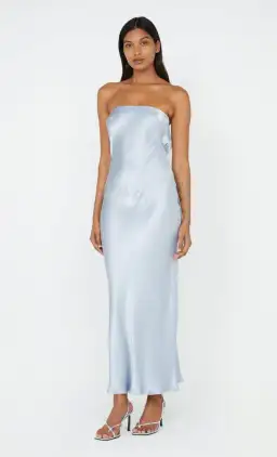 Bec and Bridge Moon Dance Strapless Maxi Dress Dusty Blue Size 10 for rent on The Volte - image 1