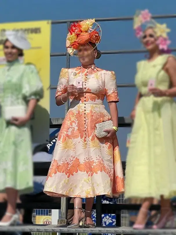 Only One Ashley Dancing Dress in Roses Size AU 12 for rent on The Volte - main image