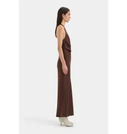 Sir the Label Como Twist Maxi Dress Chocolate Size AU 10 for rent on The Volte - image 2