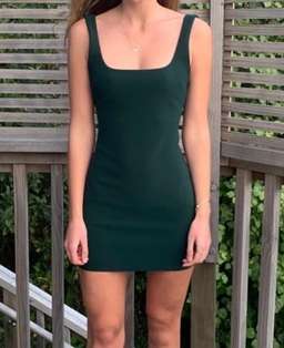 Bec And Bridge Margaux Mini Dress Forest Size 6