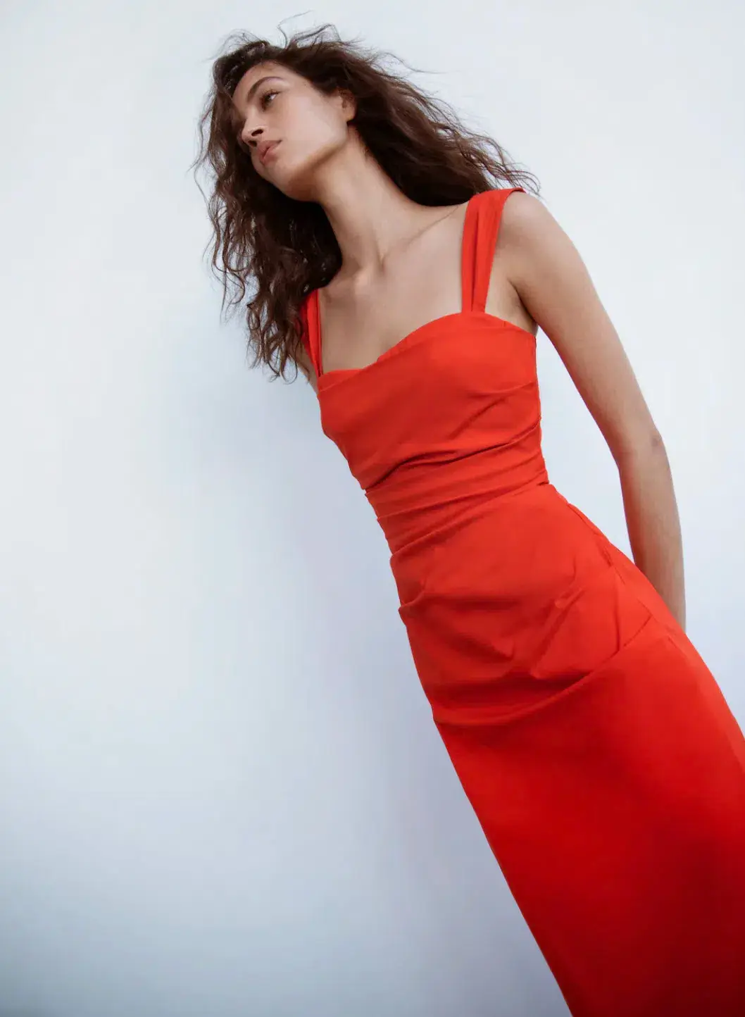 Sir The Label Dahlia Balconette Gown Tangerine Size 10 for rent on The Volte - main image