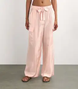 Zimmermann Manstyle Shirt Lemon and Relaxed Pocket Pants Pink Set Size 0 / AU 8 for rent on The Volte - image 2