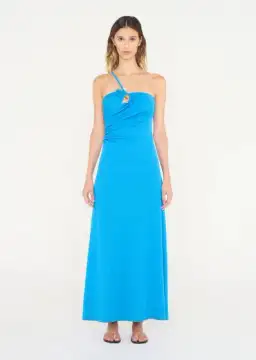 Christopher Esber Concave Stone Cami Dress in Boston Blue Size 8 for rent on The Volte - image 1