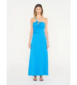 Christopher Esber Concave Stone Cami Dress in Boston Blue Size 10 for rent on The Volte - image 1