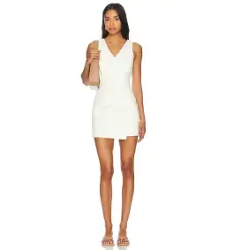 Shona Joy Irena Tailored Open Back Vest Size 6 and Wrap Skort Size 8 Set Rice for rent on The Volte - image 1