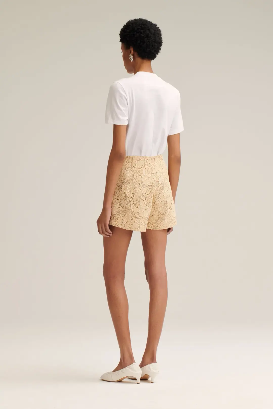 Scanlan Theodore Lace Bralette Size 10 & Shorts Size 10 & Loose Fit Jacket Size 6 Set Antique for rent on The Volte - main image