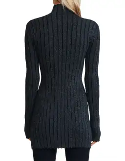 Dion Lee X Braid Light Reflective Mini Dress Black Size 6 for rent on The Volte - image 3
