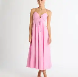Sheike Isabel Midi Dress Pink Size 6