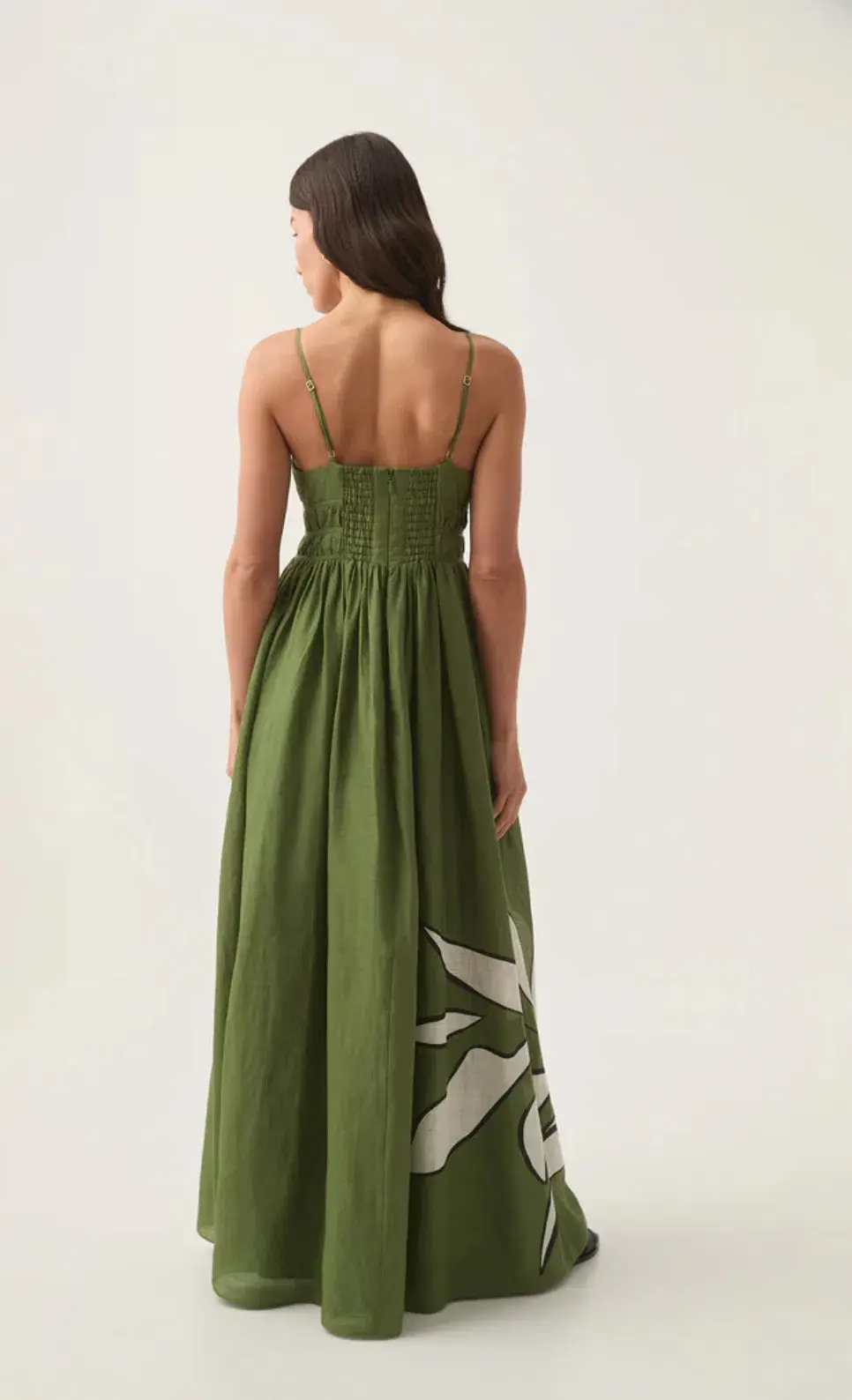 Aje Planetary Maxi Dress Abstract Fern Size 14 for rent on The Volte - main image