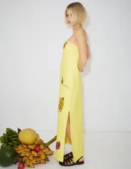 Alemais Diamond Dancer Midi Dress Yellow Size 10 for rent on The Volte - image 2