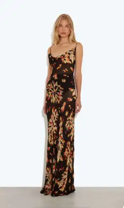 Rat & Boa Catarina Maxi Dress Black Floral Size S- AU 8-10 for rent on The Volte - image 1