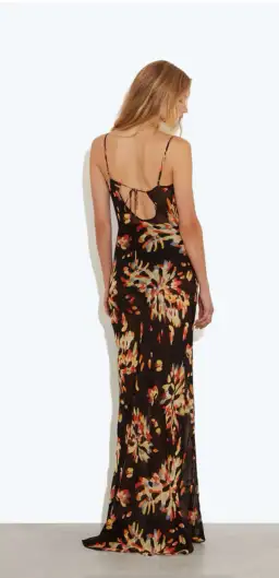 Rat & Boa Catarina Maxi Dress Black Floral Size S- AU 8-10 for rent on The Volte - image 2