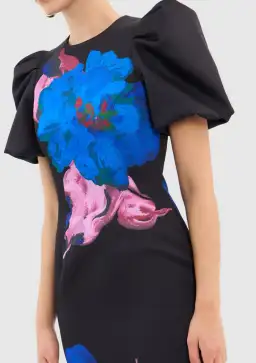 Rebecca Vallance Acid Bloom Midi Dress Floral Size 12 for rent on The Volte - image 3