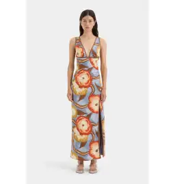 Sir The Label Avery V Neck Midi Dress in Camellia Print Size 4 / AU 14 for rent on The Volte - image 1