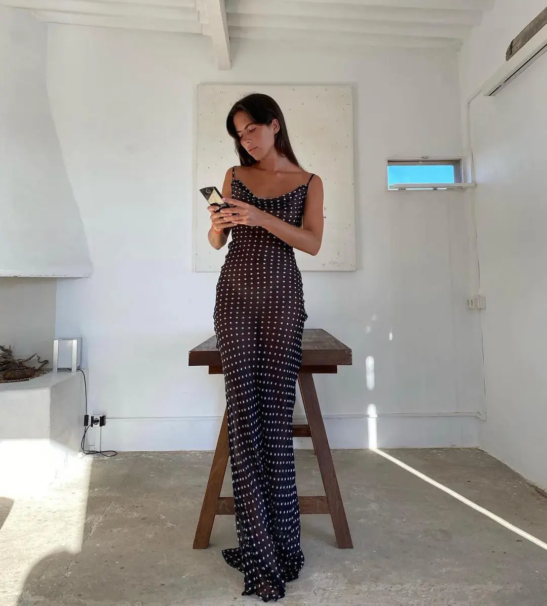 Rat & Boa Gisele Dress Black Polka Dots Size XXS / AU 4 for rent on The Volte - main image