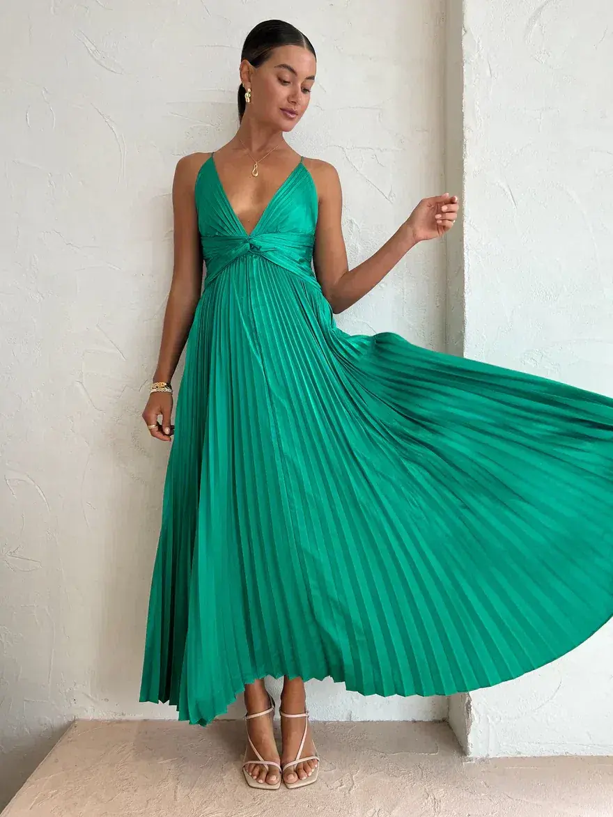 Issy Orla Dress Jade Size 8 for rent on The Volte - main image