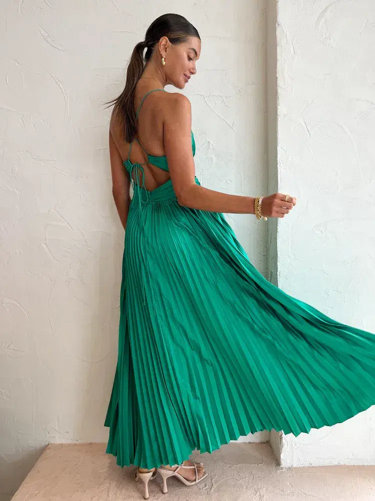 Issy Orla Dress Jade Size 8 for rent on The Volte - main image