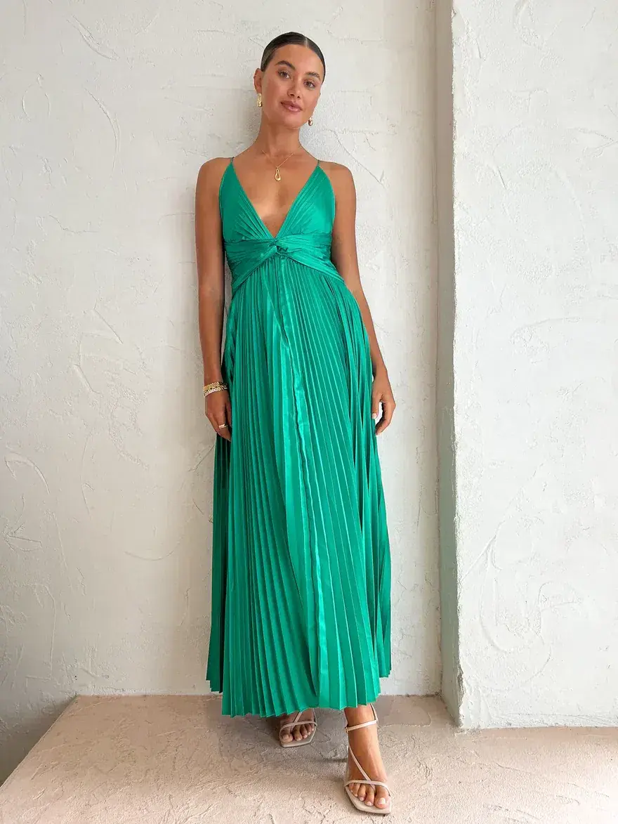 Issy Orla Dress Jade Size 8 for rent on The Volte - main image