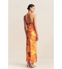 Shona Joy Chara Silk Tie Maxi Dress Chara Print Size 10 for rent on The Volte - image 2