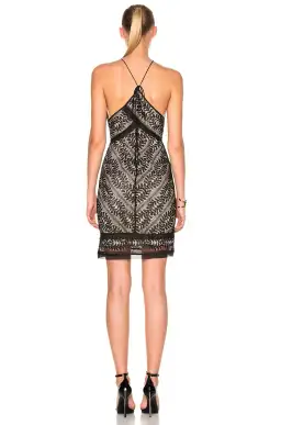 NWT Lover The Label Helix Lace Silk Halter Dress Black Size 10 for rent on The Volte - image 3