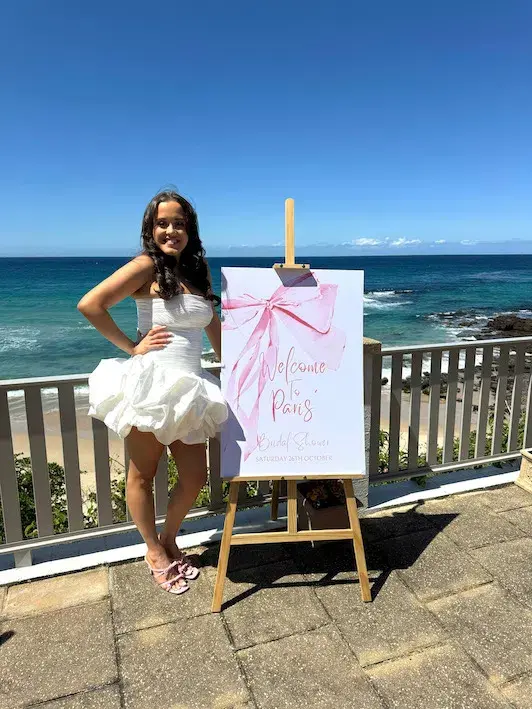 Aje Violette Bubble Hem Mini Dress Ivory Size 8 for rent on The Volte - main image