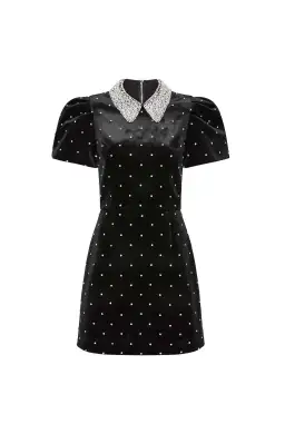 Rebecca Vallance Alisa Puff Sleeve Mini Dress Black Size 14 for rent on The Volte - image 5
