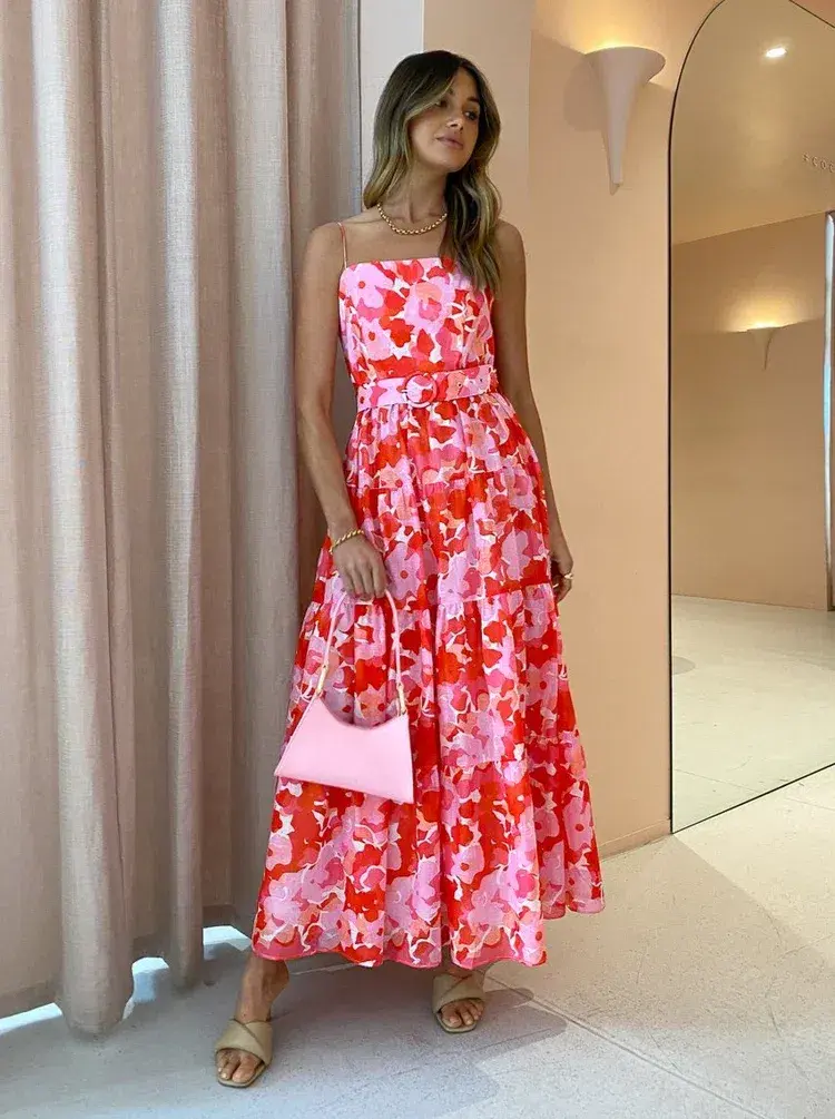 Steele Harper Dress in Camellia Size S / AU 8 for rent on The Volte - main image