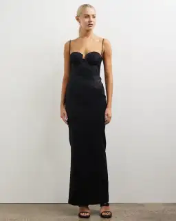 Elle Zeitoune Allison Maxi Dress Black Size 10 for rent on The Volte - image 1