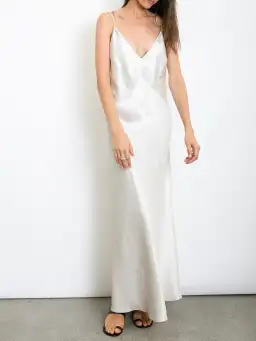 Christopher Esber Dune Structured Cami Dress Raw Silver Size 8 for rent on The Volte - image 1