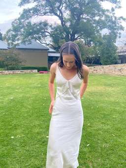 Christopher Esber Dune Structured Cami Dress Raw Silver Size 8 for rent on The Volte - image 7