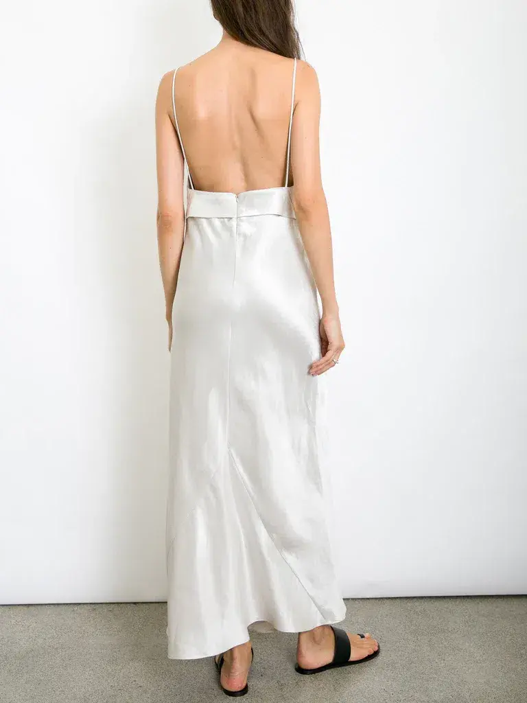 Christopher Esber Dune Structured Cami Dress Raw Silver Size 8 for rent on The Volte - main image