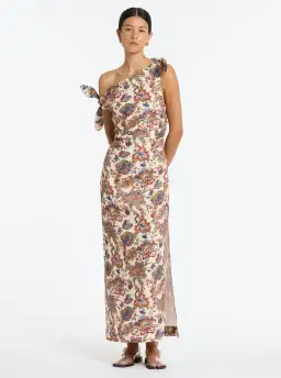 Sir the Label Bettina Off Shoulder Midi Dress Wiltshire Floral Size 3 / AU 12 for rent on The Volte - image 1