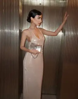 Retrofete Bella Sequin Dress Cream Size XS / AU 6 for rent on The Volte - image 4