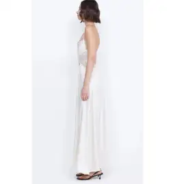 Bec & Bridge Santal Halter Maxi Dress Ivory Size AU 8 for rent on The Volte - image 3