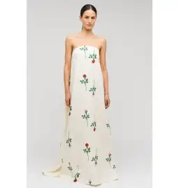 Oroton Rosebud Gown in Antique White Size AU 12