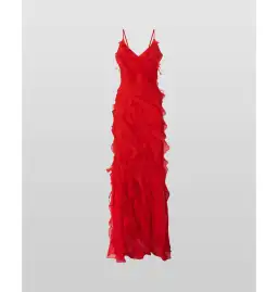 Rat & Boa Cecelia Ruffle Maxi Dress Red Size S / AU 8 for rent on The Volte - image 6