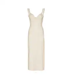 Jacquemus La Robe Valerie Dress Beige Size AU 6 for rent on The Volte - image 5