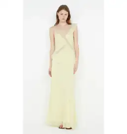 Bec & Bridge Knox Maxi Dress Icy Yellow Size AU 6 for rent on The Volte - image 1