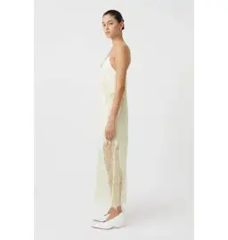 Camilla And Marc Filigree Dress in Lemon Yellow Size AU 6 for rent on The Volte - image 3