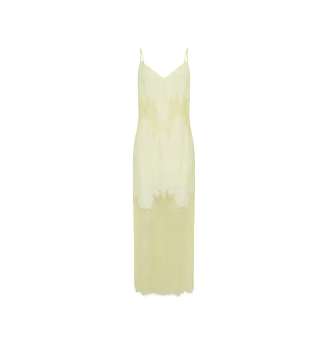 Camilla And Marc Filigree Dress in Lemon Yellow Size AU 6 for rent on The Volte - main image