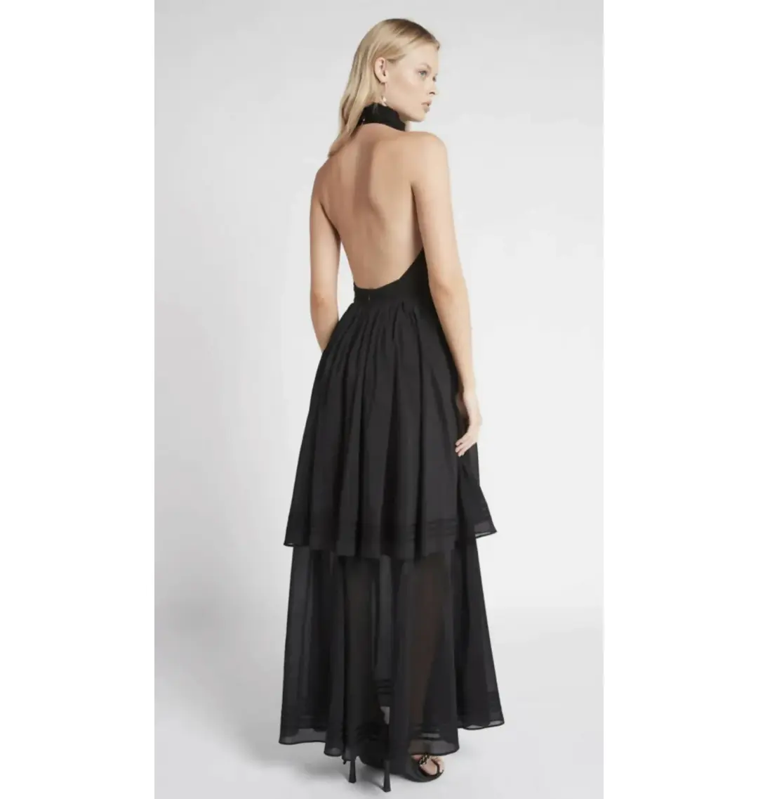Aje Sienna Dress Black Size AU 10 for rent on The Volte - main image