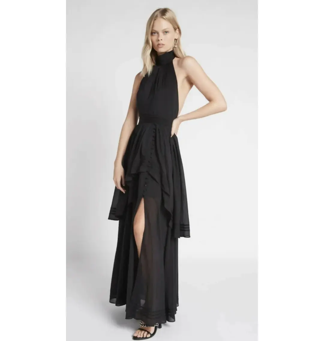 Aje Sienna Dress Black Size AU 10 for rent on The Volte - main image