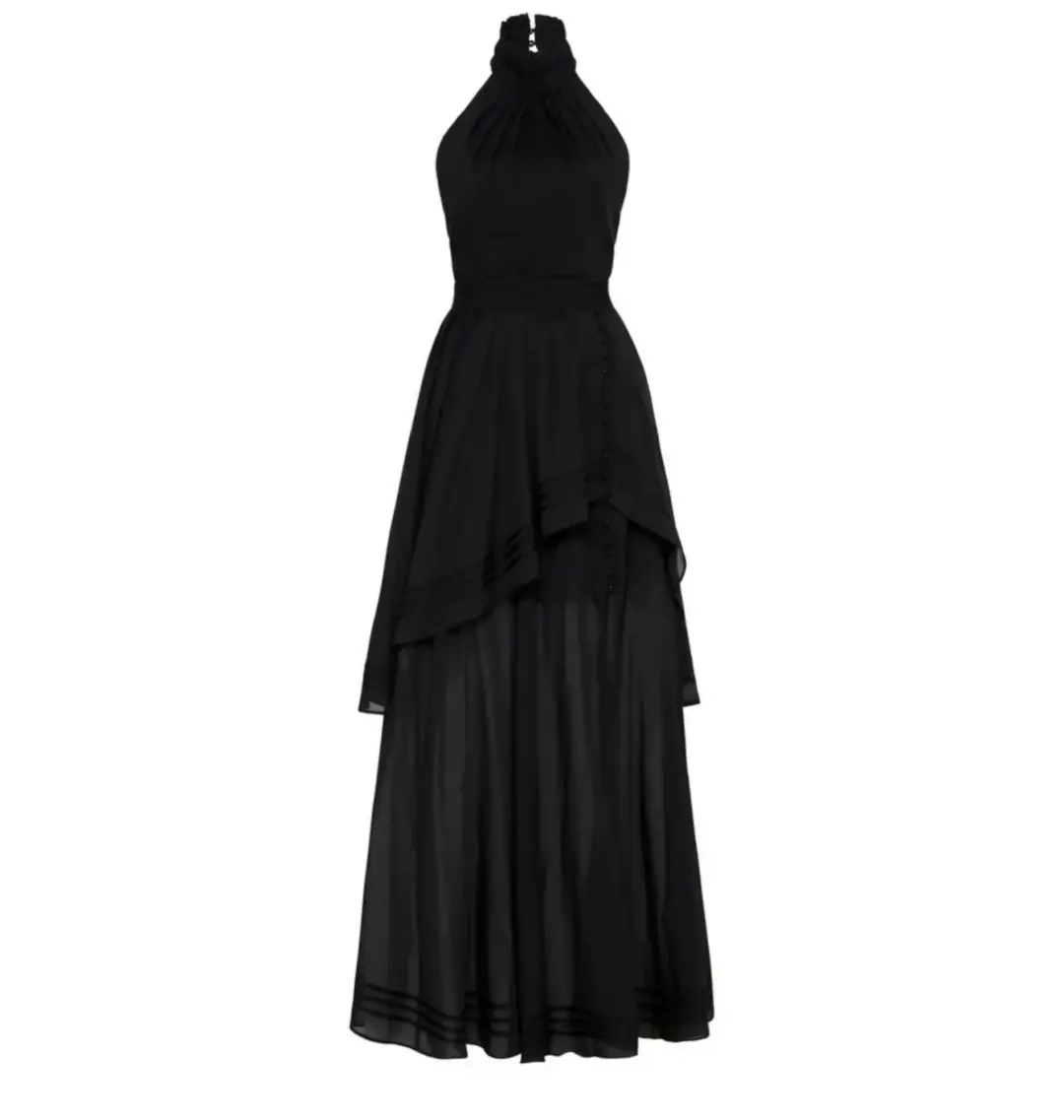 Aje Sienna Dress Black Size AU 10 for rent on The Volte - main image