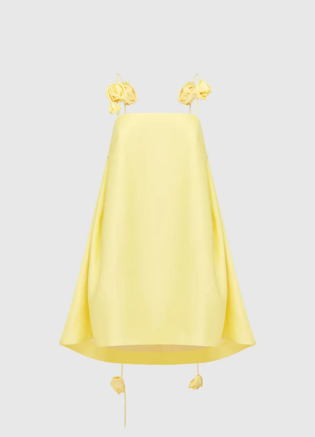 Leo Lin Fiona Rose Mini Dress Sorbet Yellow Size AU 12 - Image 2
