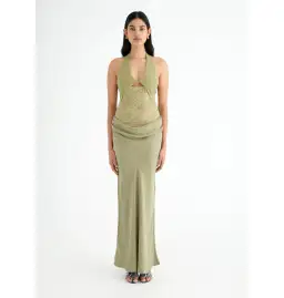 Benni Miko Maxi Dress Pear Size AU 8 for rent on The Volte - image 1