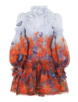 Zimmermann Botanica Mini Dress Wild Flower Size 1 / AU 10 for rent on The Volte - image 4